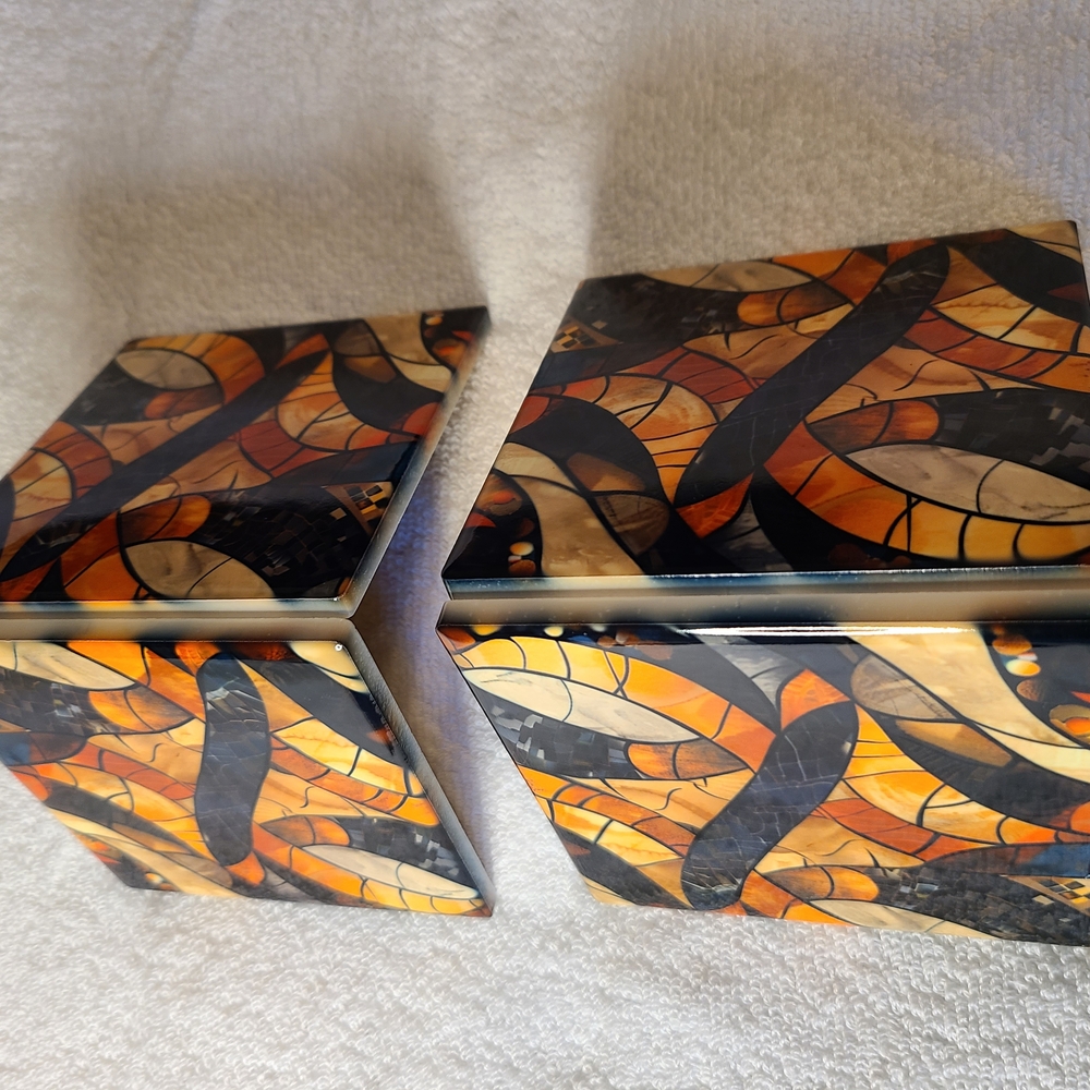 Abstract Mosaic Coasters Set - Picture 11 of 16